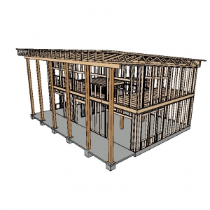 Pool/Guest House Plans 1645 SQ FT | Construction Concept Design Build LLC